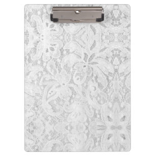 Falln White Lace Clipboard