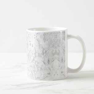 Falln White Lace Coffee Mug