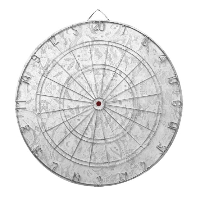 Falln White Lace Dartboard (Front)