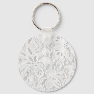 Falln White Lace Key Ring