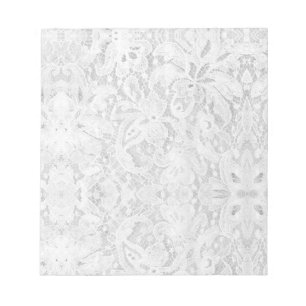 Falln White Lace Notepad
