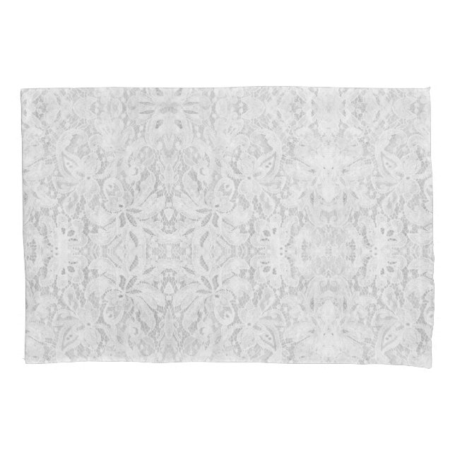 Falln White Lace Pillowcase (Front)