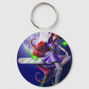 Falln Witchy PinUp Key Ring