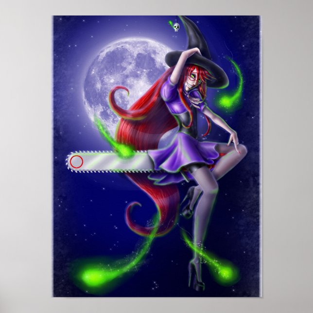 Falln Witchy PinUp Poster (Front)