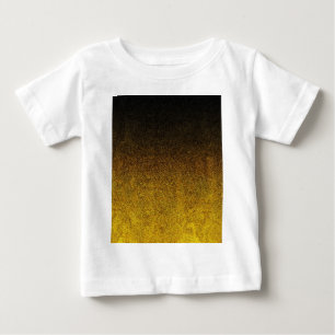 Falln Yellow & Black Glitter Gradient Baby T-Shirt