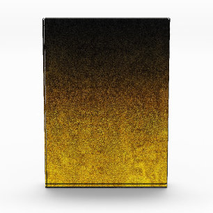 Falln Yellow & Black Glitter Gradient Photo Block