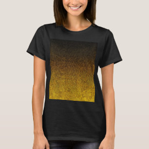 Falln Yellow & Black Glitter Gradient T-Shirt