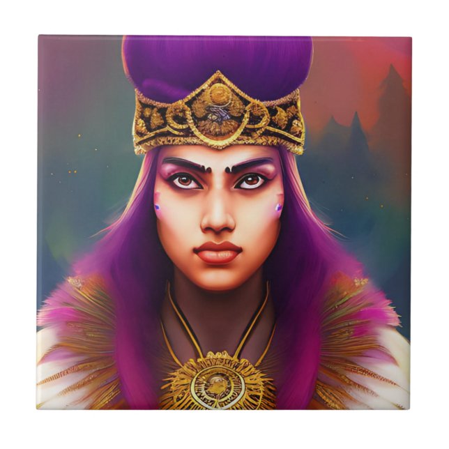 Fallon Fierce Freedom Warrior, Ceramic Tile (Front)