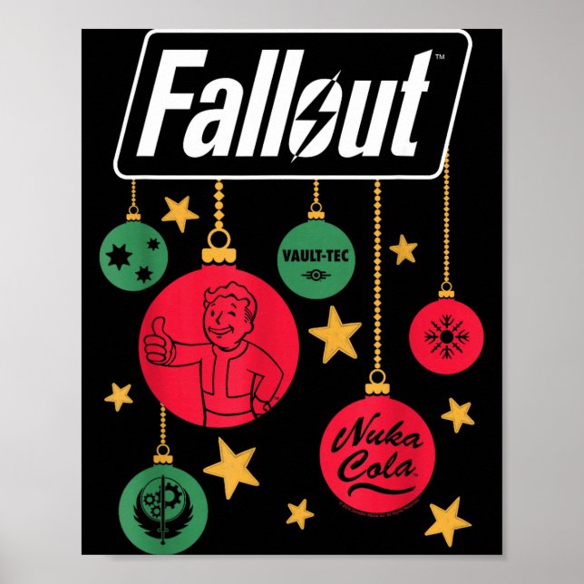 Fallout Logo Christmas Ornaments Video Game  Poster (Front)