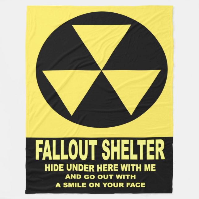 FALLOUT SHELTER FLEECE BLANKET (Front)