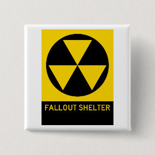 Fallout Shelter Highway Sign 15 Cm Square Badge
