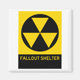 Fallout Shelter Highway Sign Magnet