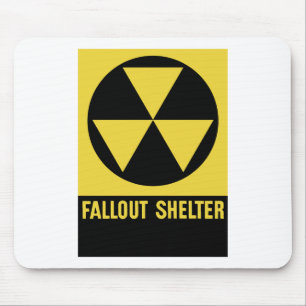 Fallout Shelter Sign Mouse Pad