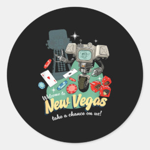 Fallout - Take A Chance  Classic Round Sticker