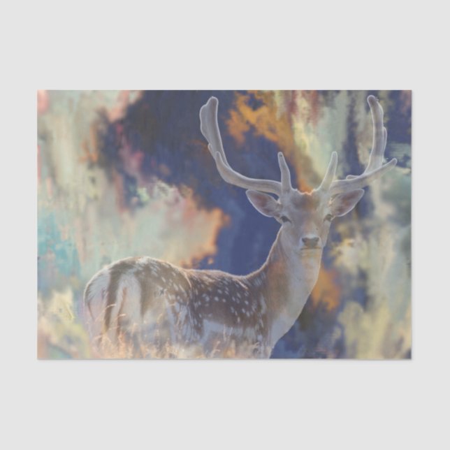 Fallow Breeze Deer Decoupage Tissue Paper (Front)