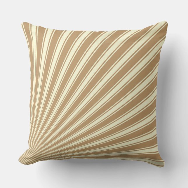 Fallow Funky Sun Rays Background Cushion (Front)