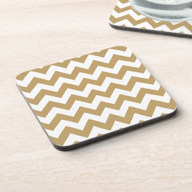 Fallow Neutral Chevron Coaster (Left Side)