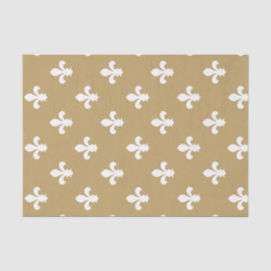 Fallow Neutral Fleur de Lys Tissue Paper