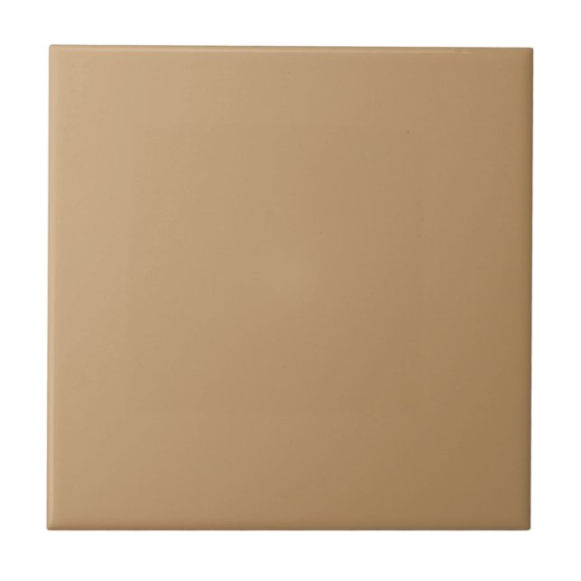 Fallow Tan Brown Solid Color Tile (Front)