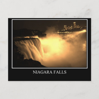 Falls at Night Postcard