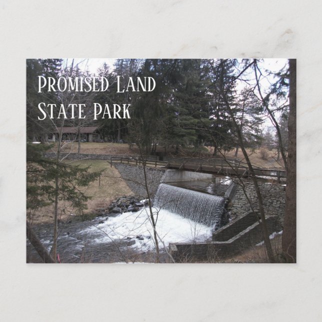 Falls at Promised Land State Park, Pennsylvania Postcard (Front)