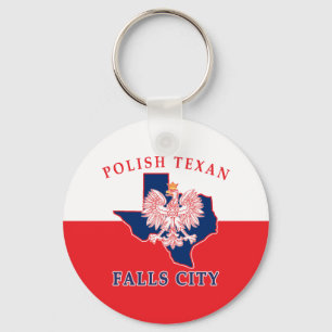 Falls City Polish Texan Key Ring
