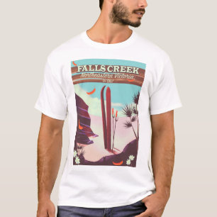 Falls Creek, Northeastern Australia Ski poster, T-Shirt