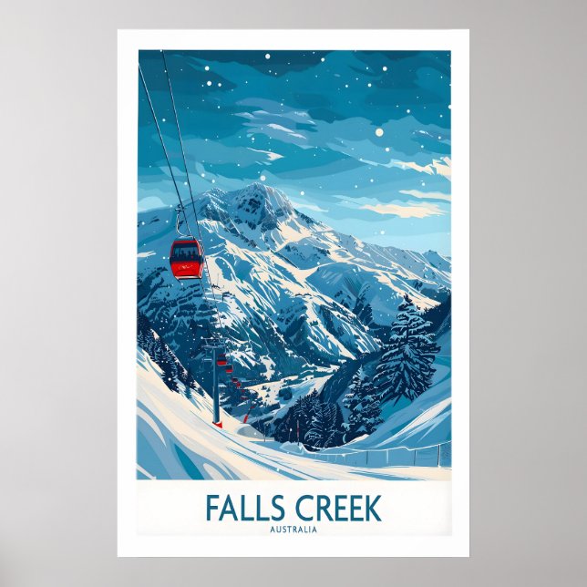 Falls Creek Ski Print - Australia 1 (Front)