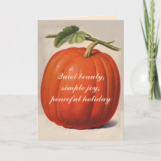 Fall's Harvest - Inspirtional Card (Front)