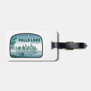 Falls Lake North Carolina Deer Luggage Tag