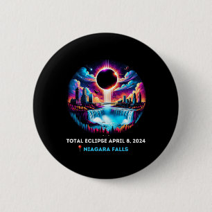Falls New York Ny Total Solar Eclipse April 81 6 Cm Round Badge
