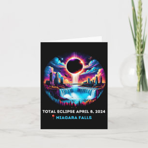 Falls New York Ny Total Solar Eclipse April 81 Card