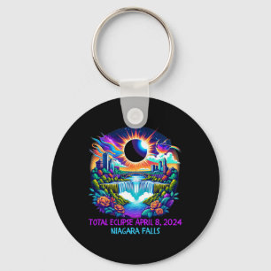 Falls New York Ny Total Solar Eclipse April 8 Key Ring