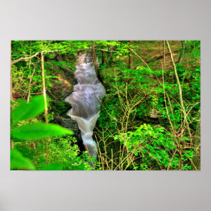 Falls of the Little Miami, Clifton Gorge, Ohio Poster