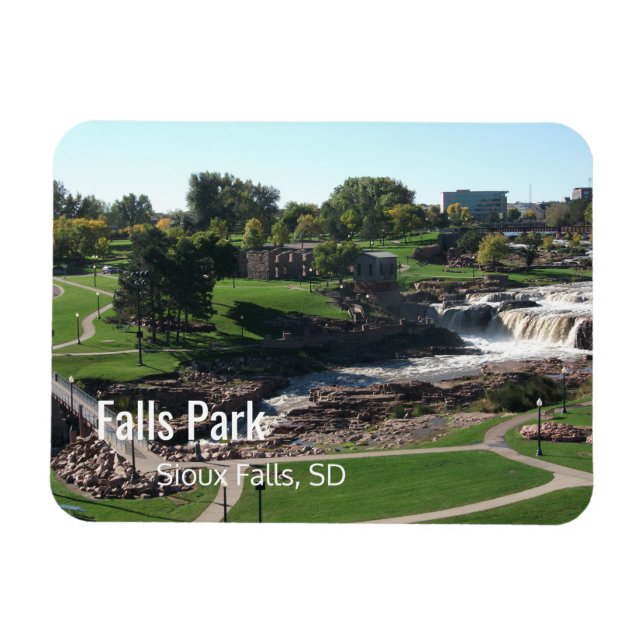 Falls Park, Sioux Falls, South Dakota Magnet (Horizontal)