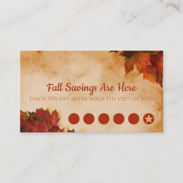 Falls Savings Customer Loyalty Card (Front)