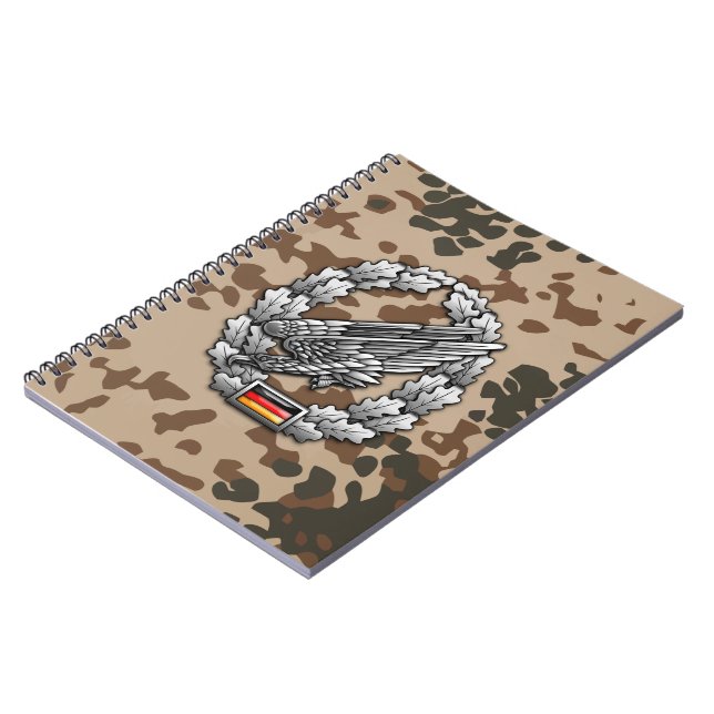Fallschirmjägertruppe Barettabzeichen Notebook (Left Side)