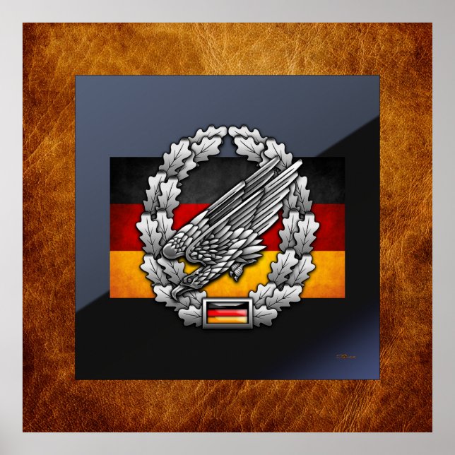 Fallschirmjägertruppe Barettabzeichen Poster (Front)