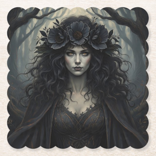 FallWitch  Paper Coaster (Front)