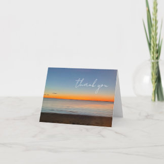 Falmouth Cape Cod Sunset Photo Thank You Note Card