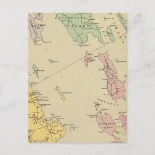 Falmouth Foreside, adjacent islands, Casco Bay Postcard