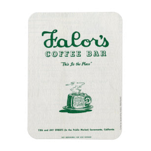 Falor's Coffee Bar Menu Magnet