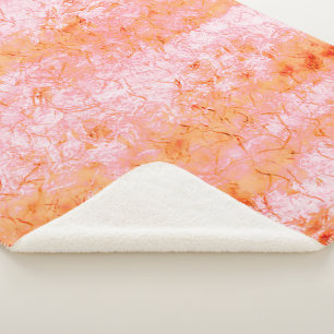 Falsa pele de salmão, com partes clareadas sherpa blanket