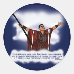 False Christ (Obama) Classic Round Sticker