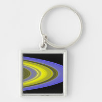 False-colour image of Saturn's rings