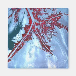 False colour satellite magnet