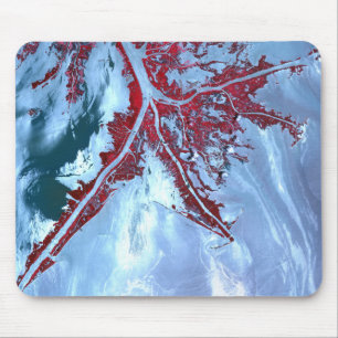 False colour satellite mouse pad