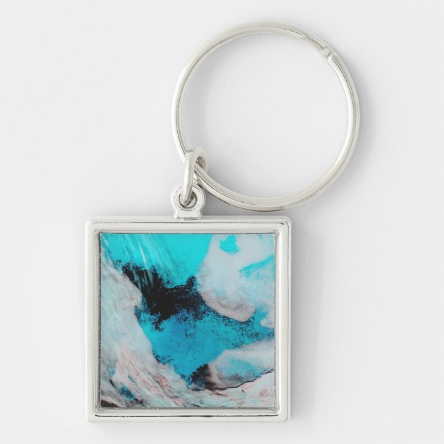 False colour view of Polynya (open water) Key Ring (Front)