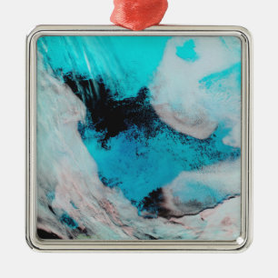 False colour view of Polynya (open water) Metal Tree Decoration