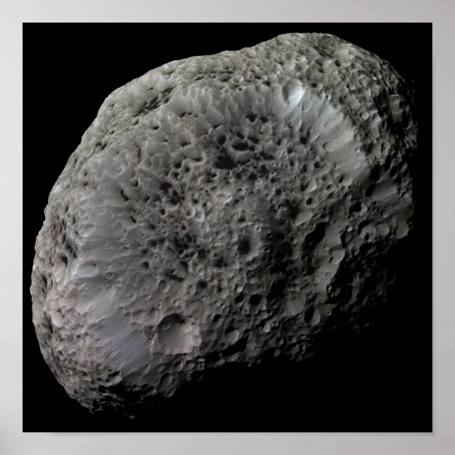 False-colour view of Saturn's moon Hyperion Poster (Front)